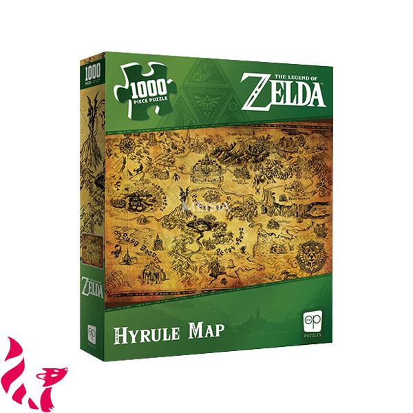 Puzzle - Zelda : Hyrule Map (1000 pièces) - BOUTIQUE-MEiSiA