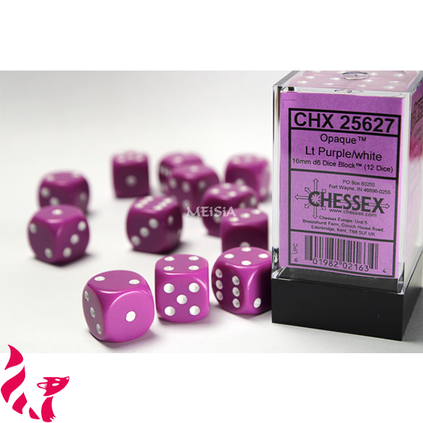 CHX25627 - 12 dés - Opaque Light Purple