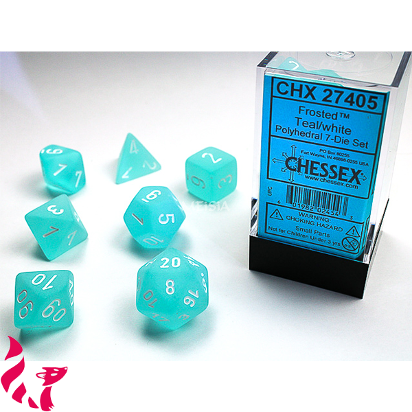 CHX27405 - 7 dés - Frosted Teal 1