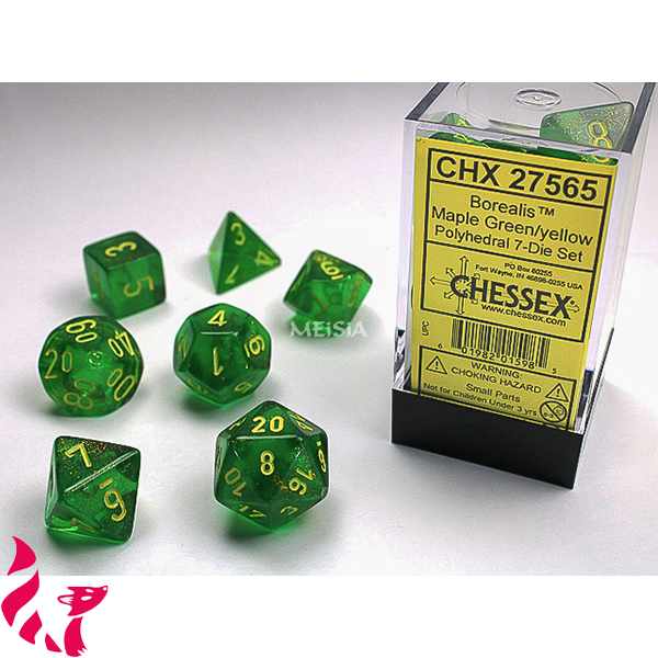 CHX27565 - 7 dés - Borealis Maple Green 1