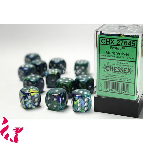 CHX27645 - 12 dés - Festive Green