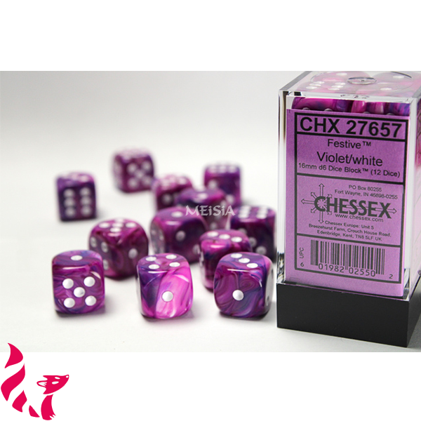 CHX27657 - 12 dés - Festive Violet