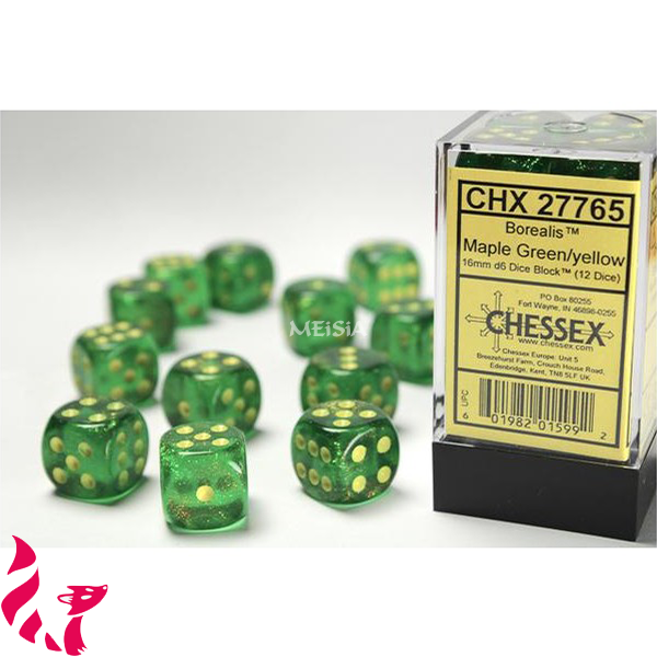 CHX27765 - 12 dés - Borealis Maple Green