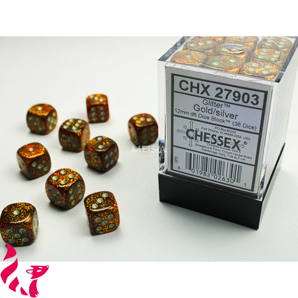 CHX27903 - 36 dés - Glitter Gold