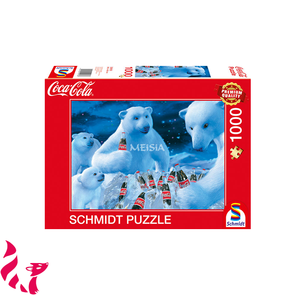Puzzle #59913 - Coca Cola Ours Polaires (1000 pièces)
