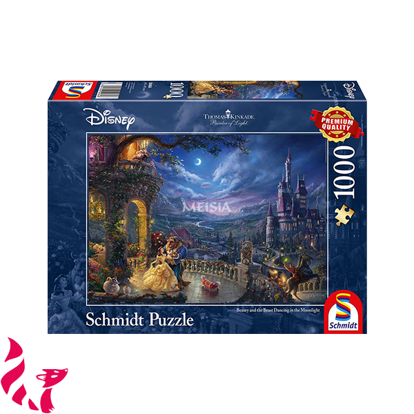Puzzle Disney #59484 - La Belle et la Bête Danse au Clair de Lune (1000 pièces)