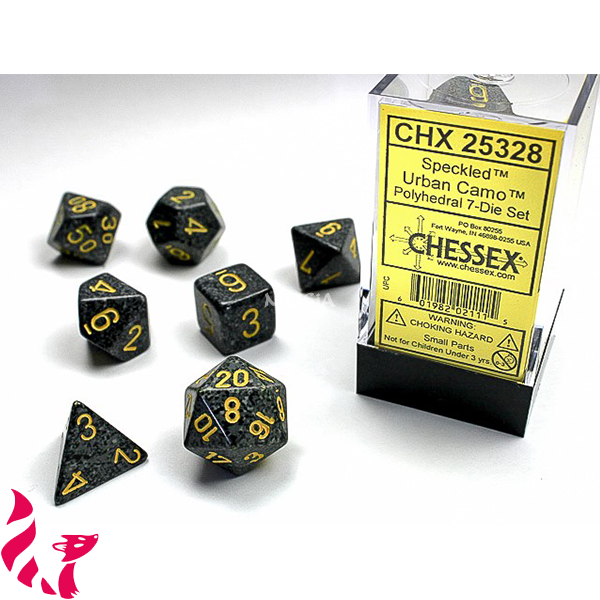 CHX25328 - 7 dés - Speckled Urban Camo