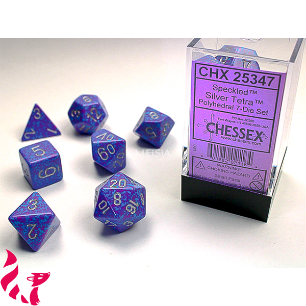 CHX25347 - 7 dés - Speckled Silver Tetra