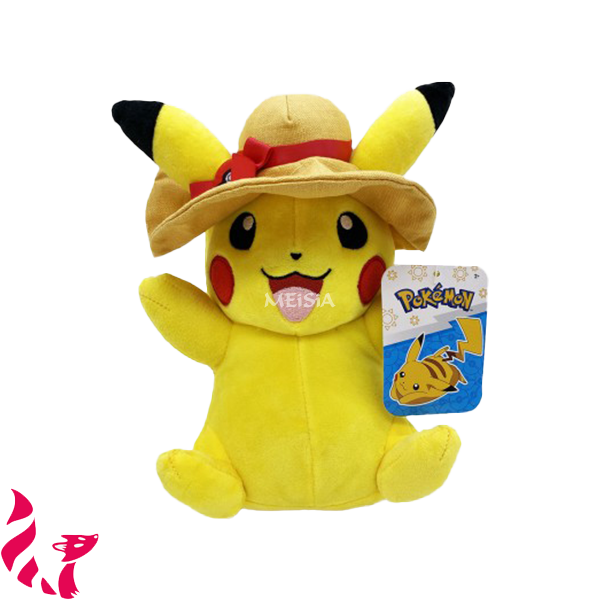 POKEMON - Pikachu chapeau estival - Peluche 20 cm - Mangalisa