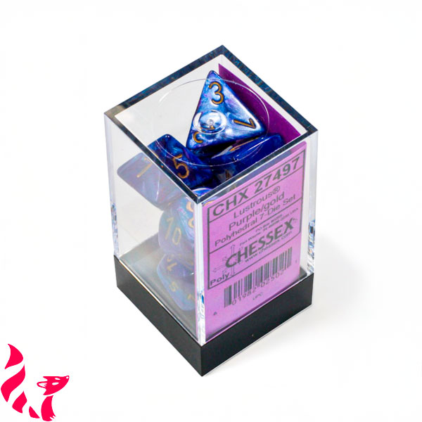CHX27497 - 7 dés - Lustrous Purple / Gold