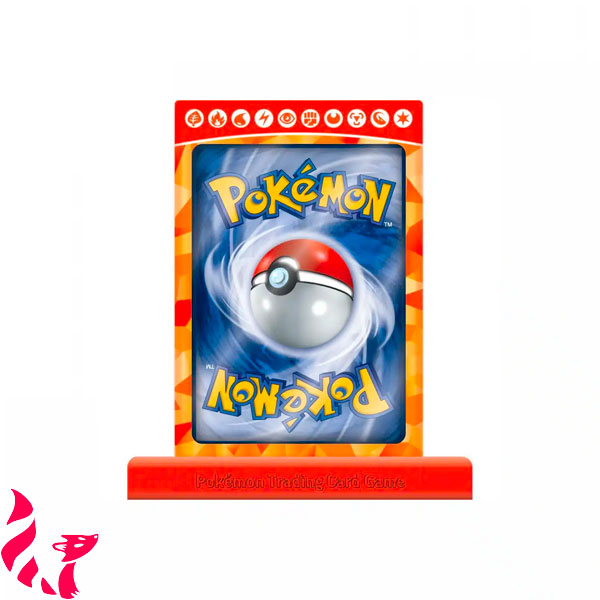 Protecteur de carte magnétique & socle de présentation - Pokémon : Rouge
