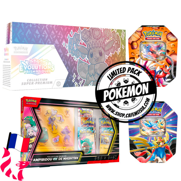 Limited Pack Pokémon : Coffret Super-Premium + Ampibidou-Ex de Mashynn + Pokébox