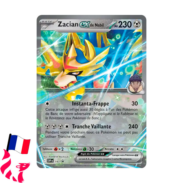 Pokémon - Carte SVP193 "Zacian-Ex de Nabil"
