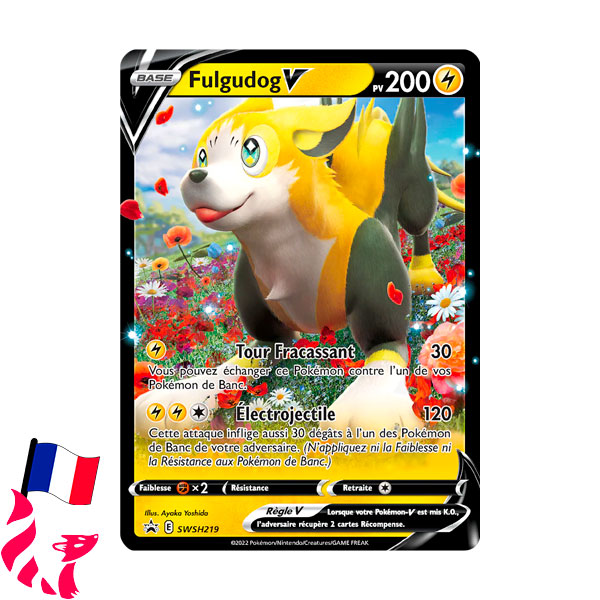 Pokémon - Carte SWSH219 "Fulgudog-V"