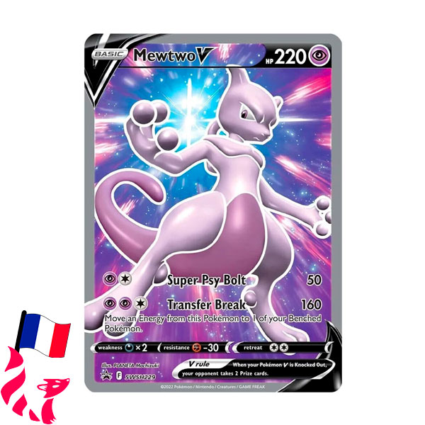 Pokémon - Carte SWSH229 "Mewtwo-V"