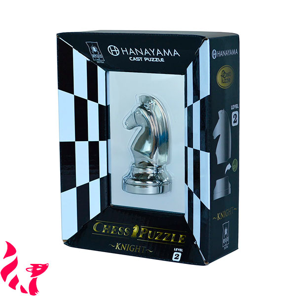 Huzzle - Cast Chess Knight (Silver)