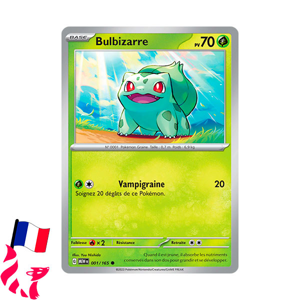 Pokémon - Carte 001/165 "Bulbizarre"