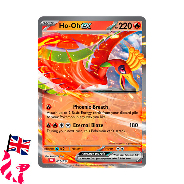 Pokémon - Carte 007/034 "Ho-Oh-Ex" (anglais)