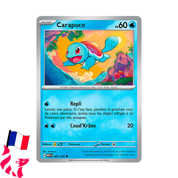 Pokémon - Carte 007/165 "Carapuce"