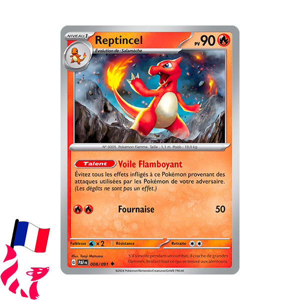 Pokémon - Carte 008/091 "Reptincel"