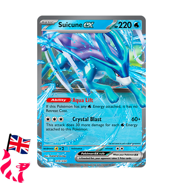 Pokémon - Carte 010/034 "Suicine-Ex" (anglais)