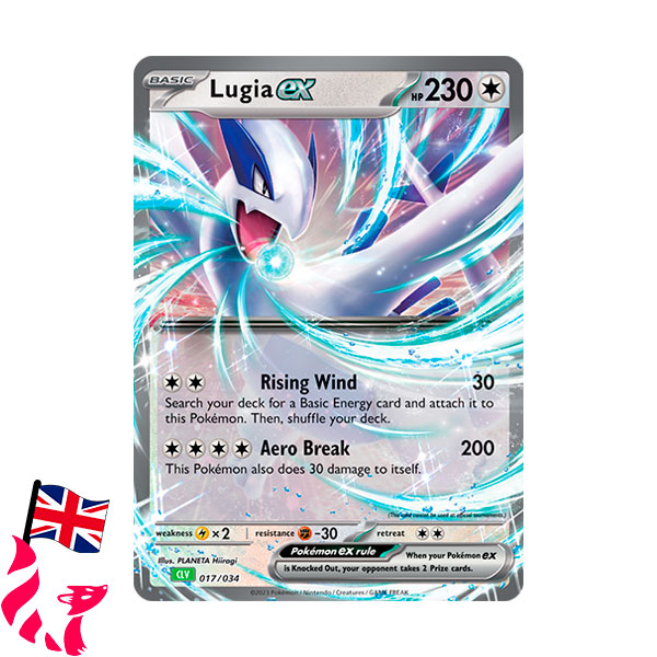 Pokémon - Carte 017/034 "Lugia-Ex" (anglais)