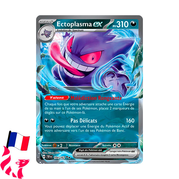Pokémon - Carte 104/162 "Ectoplasma-Ex"