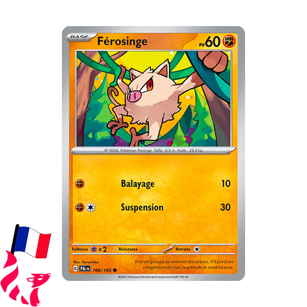 Pokémon - Carte 106/193 "Férosinge"