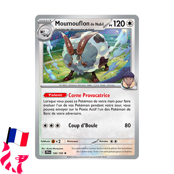 Pokémon - Carte 136/159 "Moumouflon de Nabil"