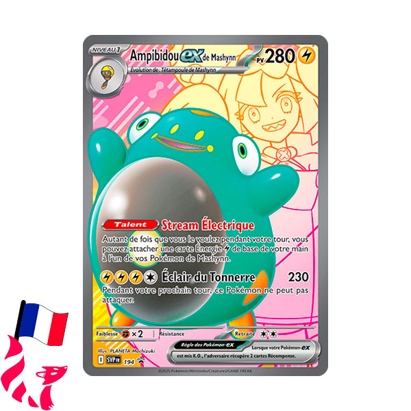 Pokémon - Carte SVP194 "Ampibidou-Ex de Mashynn"