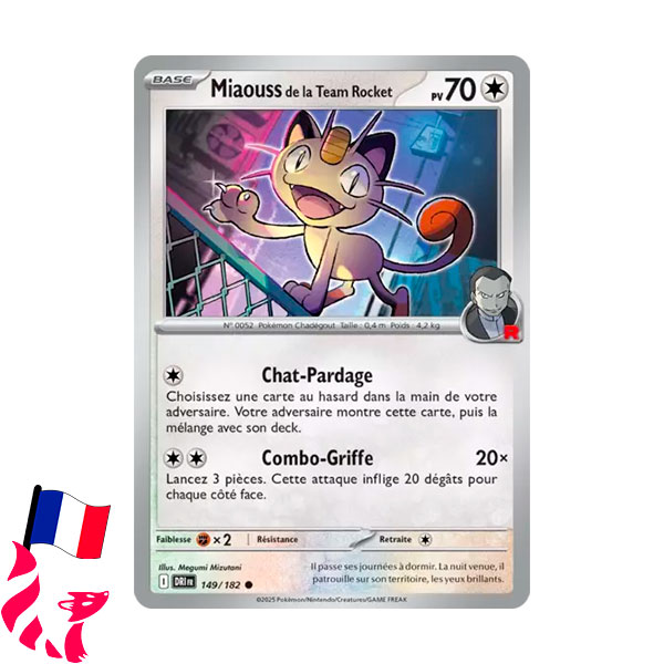 Pokémon - Carte 149/182 "Miaouss de la Team Rocket"