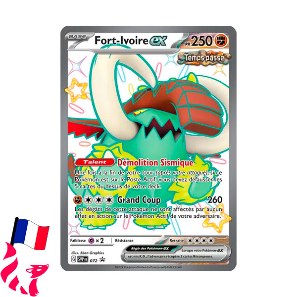 Pokémon - Carte SVP072 "Fort-Ivoire-Ex"