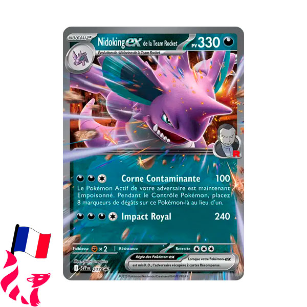 Pokémon - Carte SVP217 "Nidoking-Ex de la Team Rocket"
