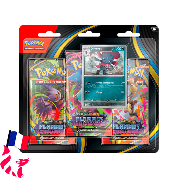 Pokémon - ME02 Flammes Fantasmagoriques - Tripack Dimoret