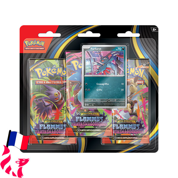 Pokémon - ME02 Flammes Fantasmagoriques - Tripack Farfuret