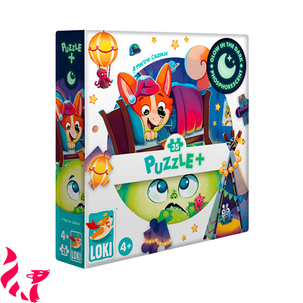 Puzzle + : Loki et le monstre sous le lit (35 pièces)