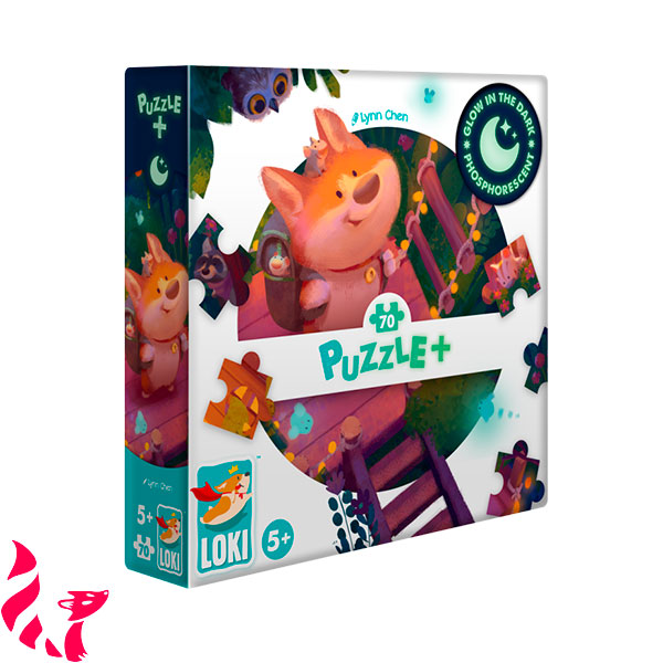 Puzzle + : Loki explore la cabane (70 pièces)