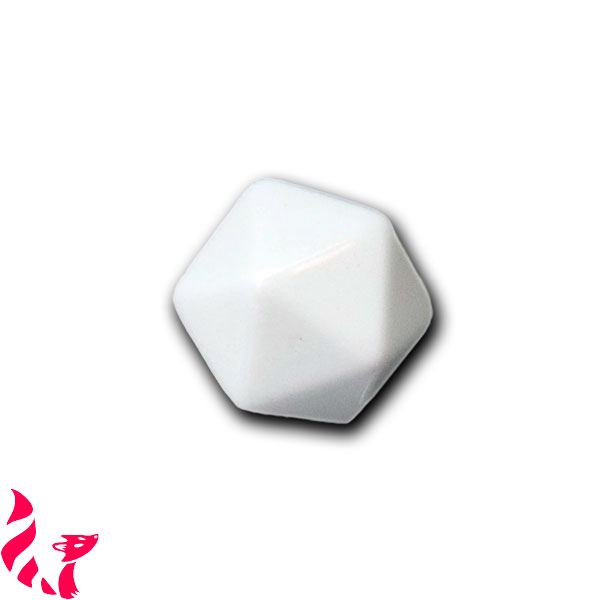 D20 vierge blanc - Dé à 20 faces