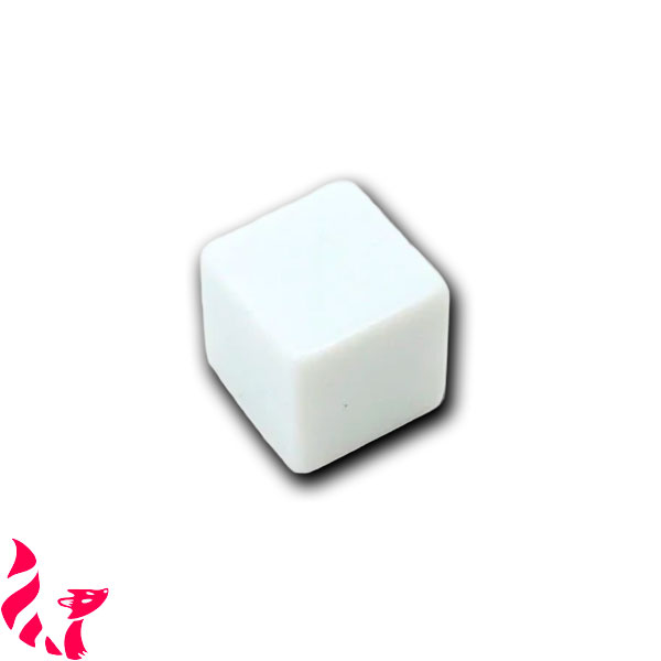 D6 vierge blanc - Dé à 6 faces