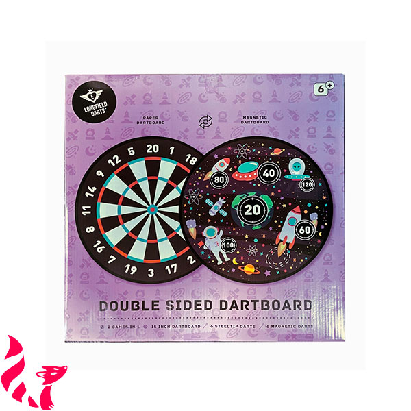 Jeu de fléchettes double face (6 classiques + 6 magnétiques)