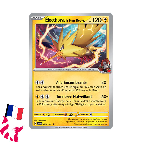 Pokémon - Carte 070/182 "Électhor de la Team Rocket"