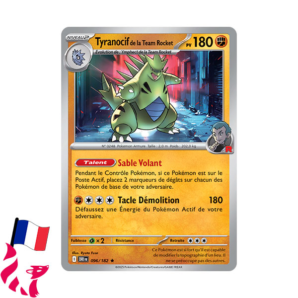 Pokémon - Carte 096/182 "Tyranocif de la Team Rocket"