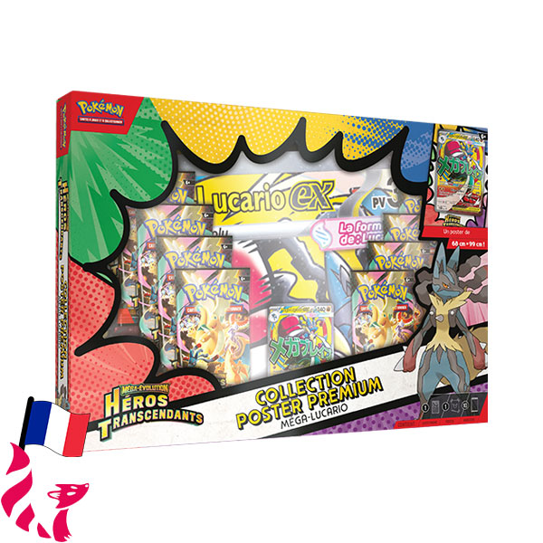 Pokémon - ME02.5 Héros Transcendants - Coffret Méga-Lucario - Collection Poster Premium
