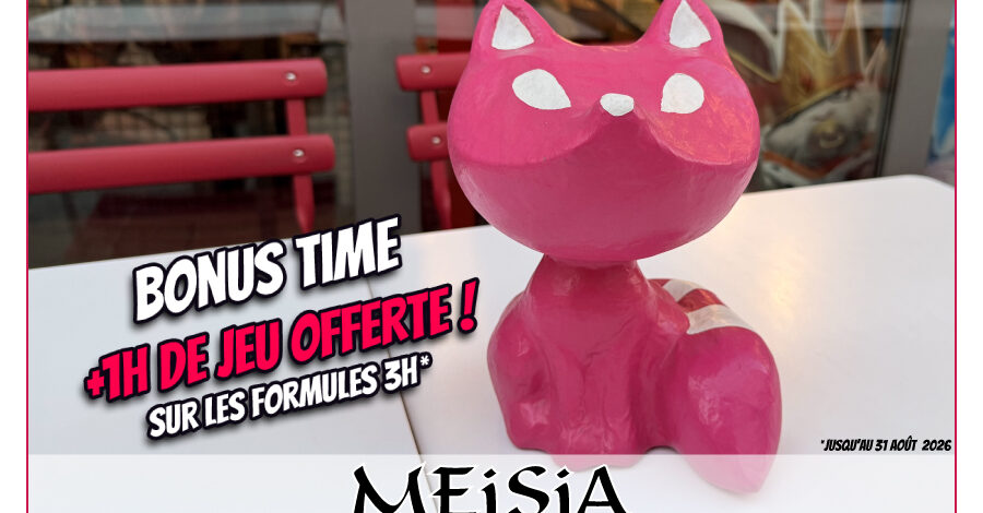 BONUS TIME 2026 ! +1H de jeu offerte !